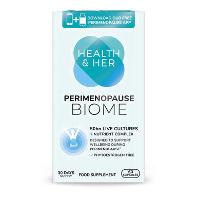 Health & Her Perimenopause Biome Multi Nutrient Support Supplement 60 Capsules