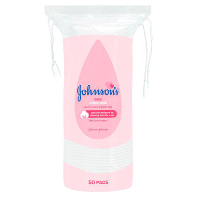 Johnson's Baby Cotton Pads 50 Pack