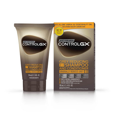 Just For Men Control GX Grey Reducing Shampoo and Conditioner 118ml