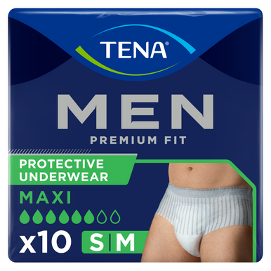 TENA Men Premium Fit Incontinence Pants Small/Medium 10 Pack
