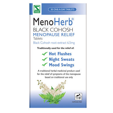 MenoHerb Black Cohosh Menopause Relief 30 Tablets
