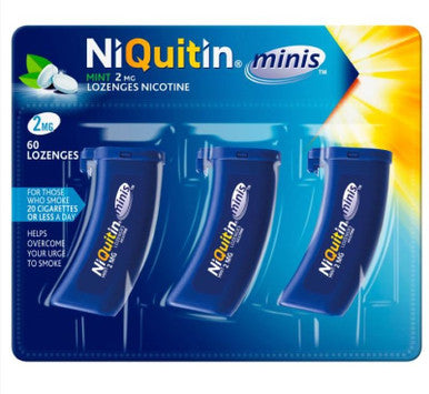 NiQuitin Minis 2mg Mint Lozenges 60 Pack