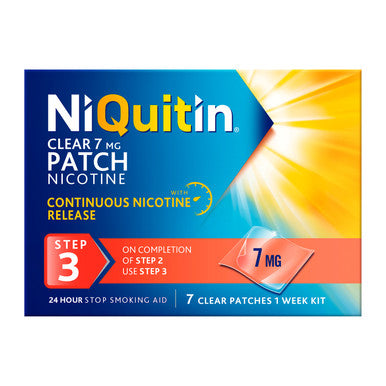 NiQuitin Clear 7mg Patches Step Three 7 Pack