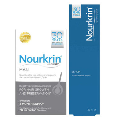 Nourkrin Man 3 Month Supply + 30ml Serum