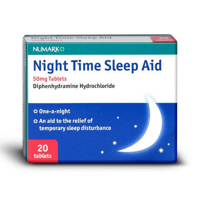 Numark Night Time Sleep Aid 50mg 20 Tablets