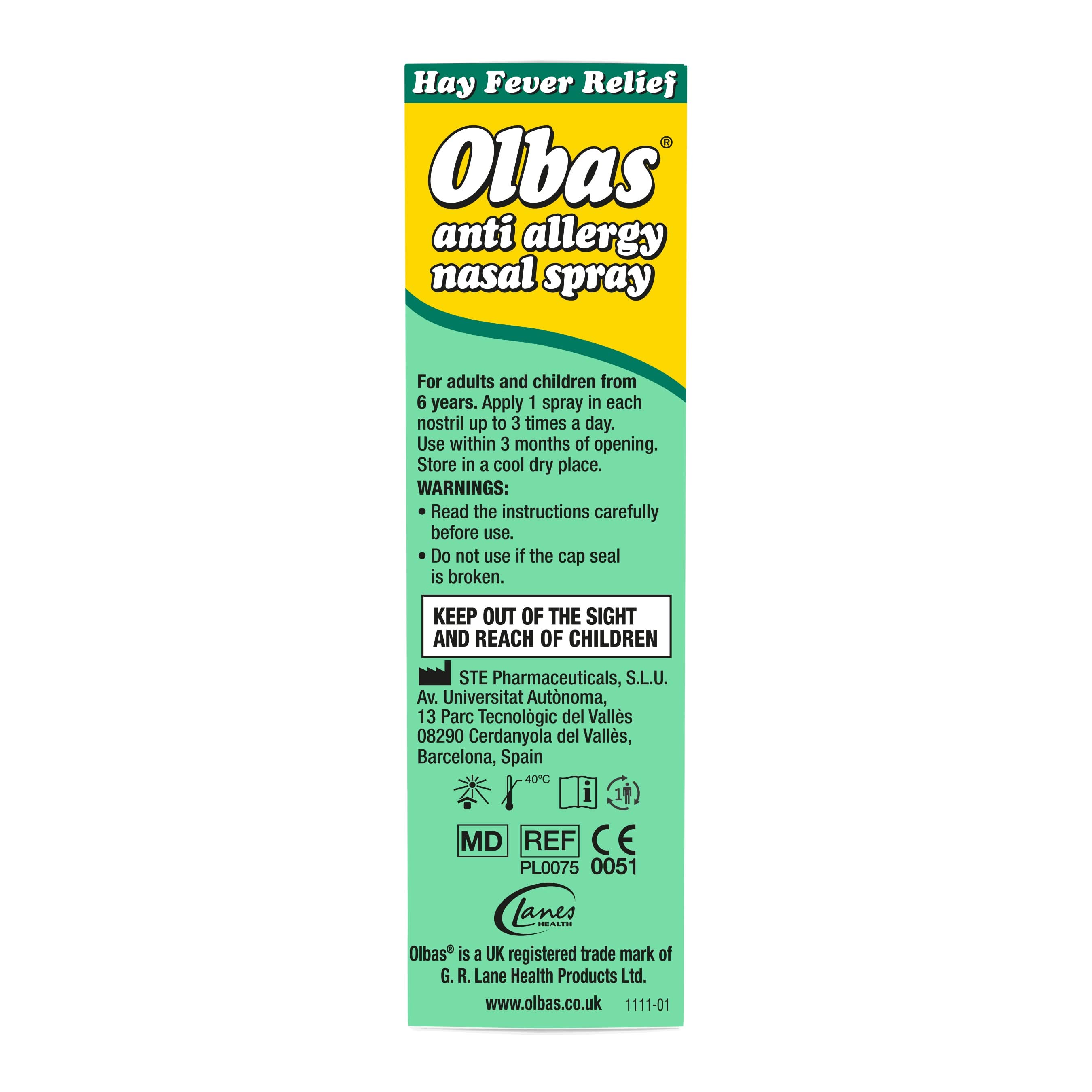 Olbas Drops Olbas Anti-Allergy Nasal Spray 20ml | LloydsPharmacy