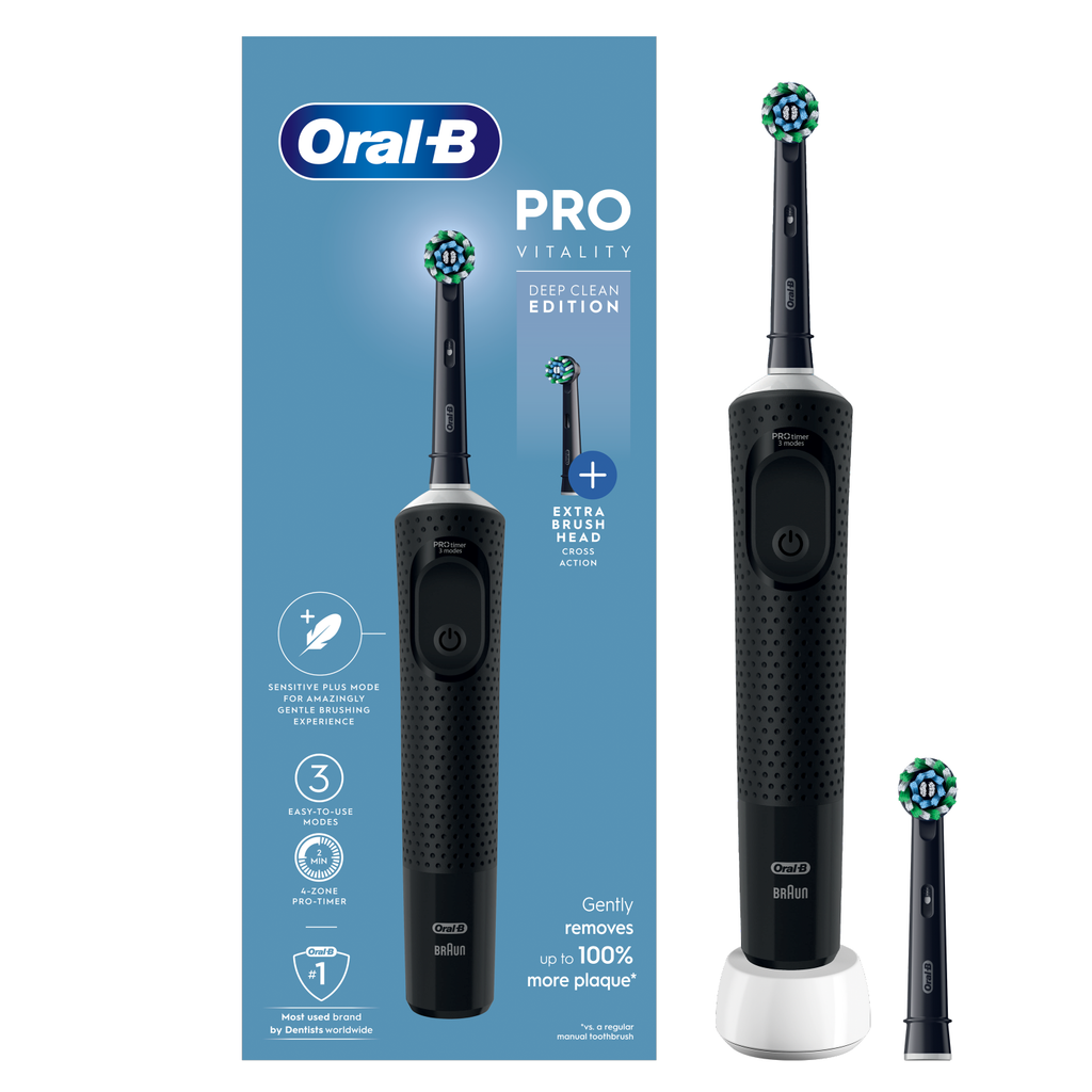 B Vitality Pro Electric Toothbrush + Extra Brush Head