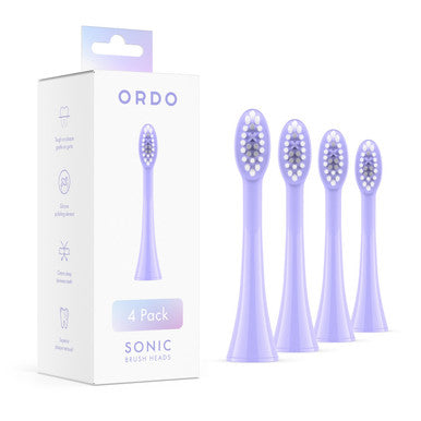 Ordo Sonic Electric Brush Heads Violet 4 Pack
