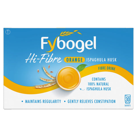 Fybogel hi-fibre orange natural fibre sachets