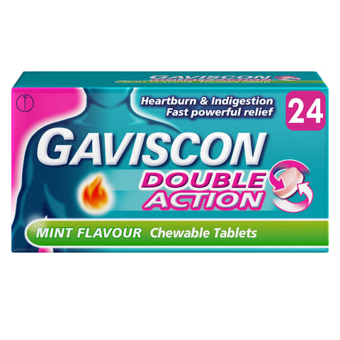 Gaviscon Double Action chewable tablets mint