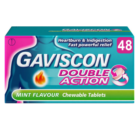 Gaviscon Double Action chewable tablets mint