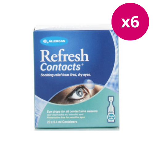 Refresh Contacts Vials x 6 | LloydsPharmacy