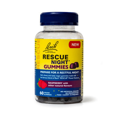 Rescue Night Gummies Raspberry Flavour 60 gummies