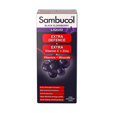 Sambucol Extra Defence Black Elderberry Liquid 120ml