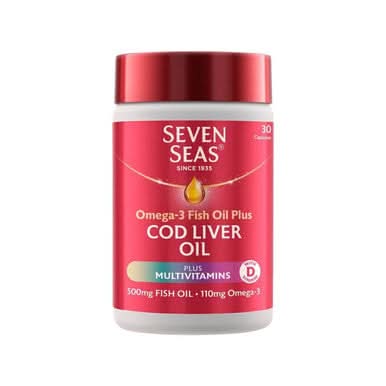 Sea Cod Multivitamin Seven Seas Cod Liver Oil Plus Multivitamins 30 Capsules | LloydsPharmacy