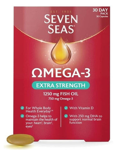 Seven Seas Omega 3 Extra Strength 30 Capsules