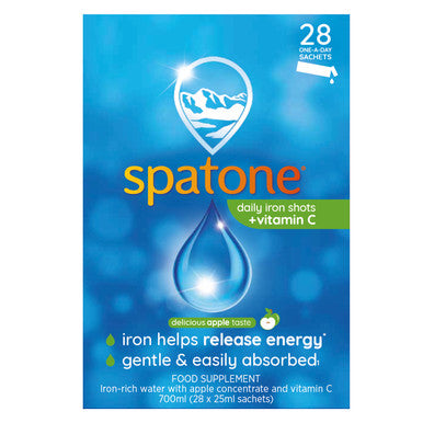 Spatone Natural Liquid Iron Supplement Apple with Vitamin C 28 Sachets