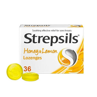 Strepsils Honey & Lemon Lozenges 36 Pack