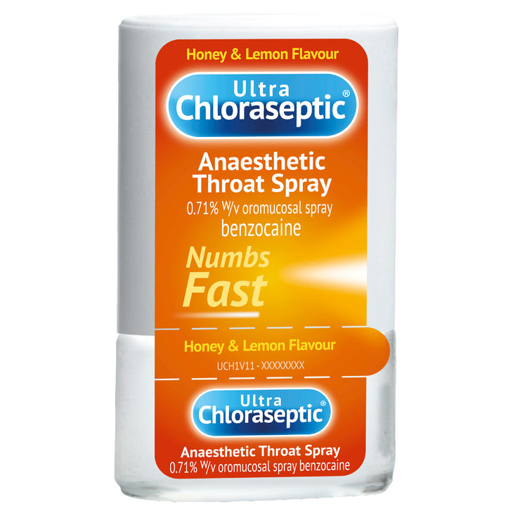 Ultra Chloraseptic Anaesthetic Throat Spray Honey And Lemon