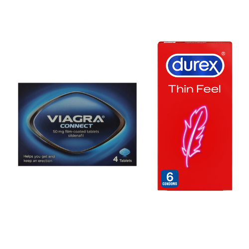 VIAGRA Connect 50mg 4 + Durex Thin Feel Condoms – LloydsPharmacy