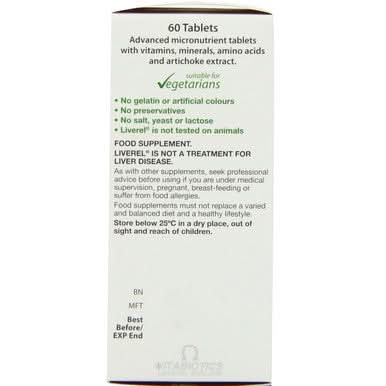 Vitabiotics Liverel 60 Tablets | LloydsPharmacy