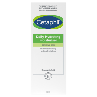 Cetaphil Daily Hydrating Moisturiser box on a white background