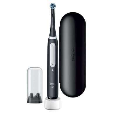 Oral-B electric toothbrush with charging case on a white background