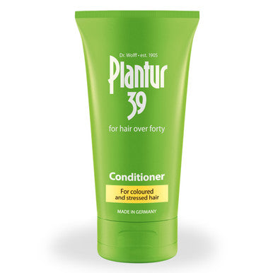 Plantur 39 Conditioner for Coloured and Stressed Hair tube on a plain background