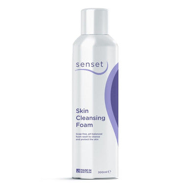 Senset Skin Cleansing Foam bottle on a white background