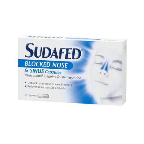 Sudafed blocked nose & sinus capsules