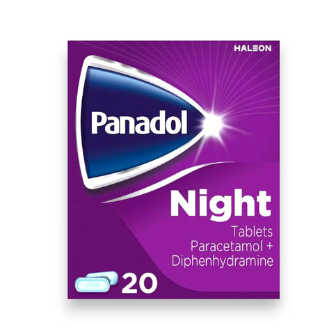 Panadol night 500mg/25mg paracetamol + diphenhydramine tablets