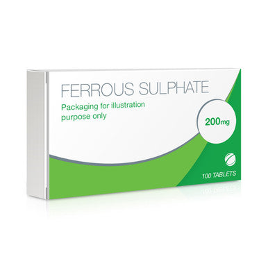 Ferrous Sulphate 200mg 100 Tablets