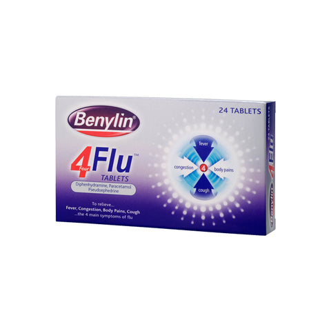 Benylin 4 flu tablets