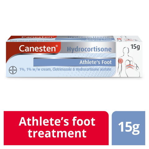 Canesten hydrocortisone athlete's foot cream