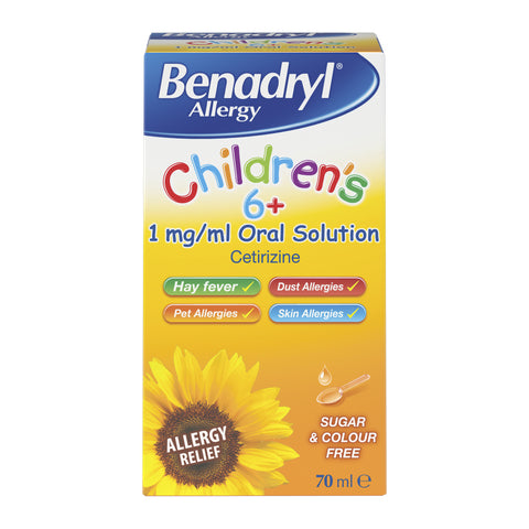 BENADRYL allergy children's 6+ 1mg/ml oral solution