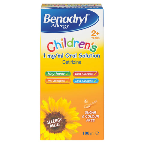 BENADRYL allergy children's 2+ 1mg/ml oral solution