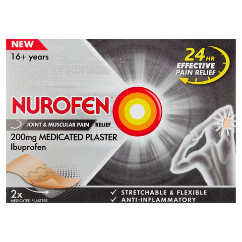 Nurofen Pain Relief 200mg Medicated Plaster 2 Pack