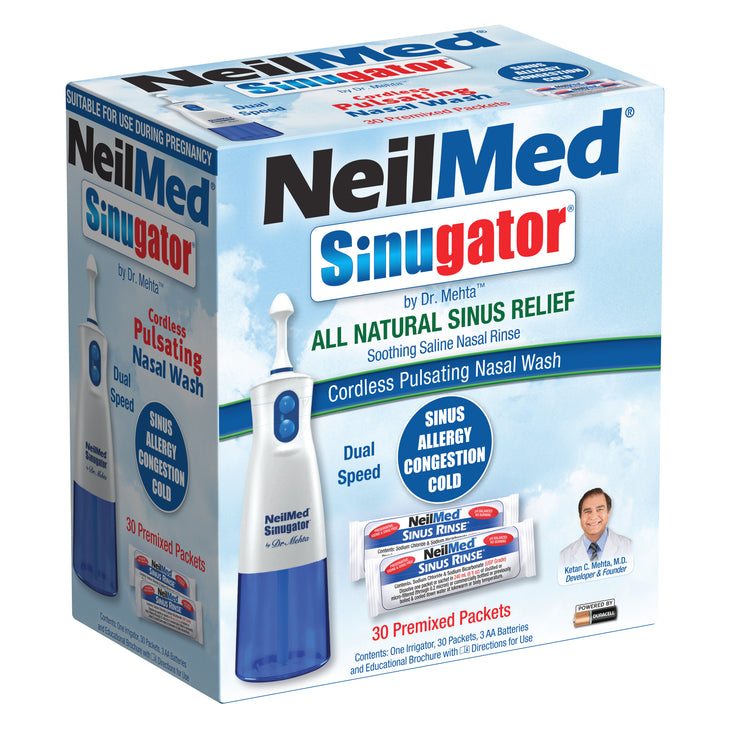 Saline deals nasal wash