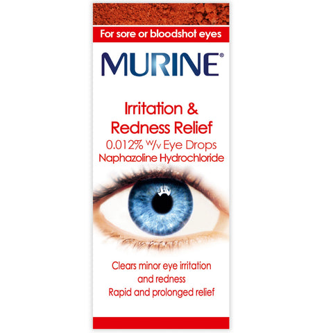 Murine irritation & redness relief eye drops