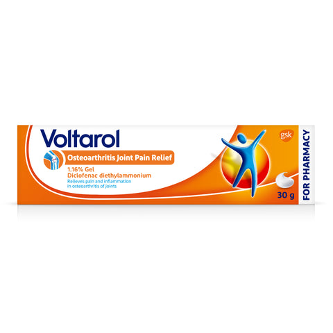 Voltarol osteoarthritis joint pain relief 1.16% gel