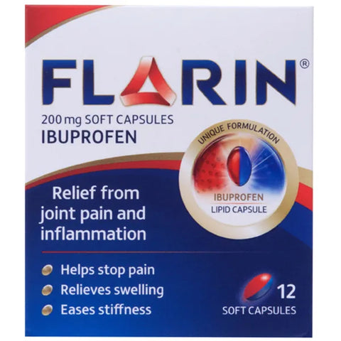 Flarin lipid ibuprofen 200mg soft capsules